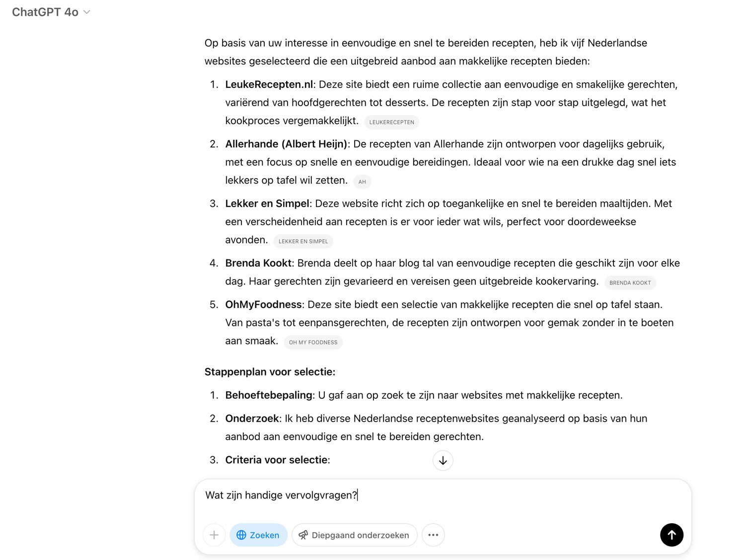 zoekresultaat AI